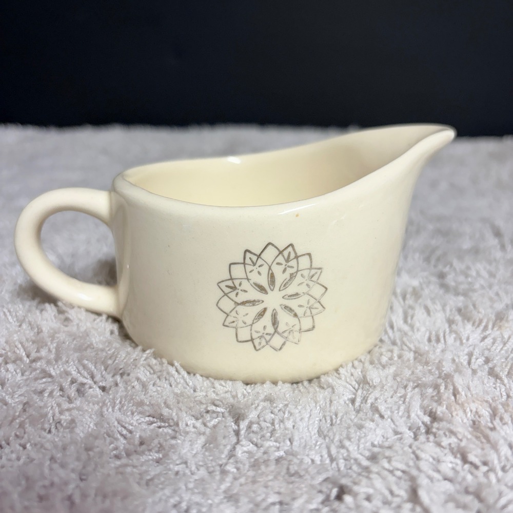 SCIO‎ Potteries Fascination Gold Oval Loops Creamer MCM Retro Atomic